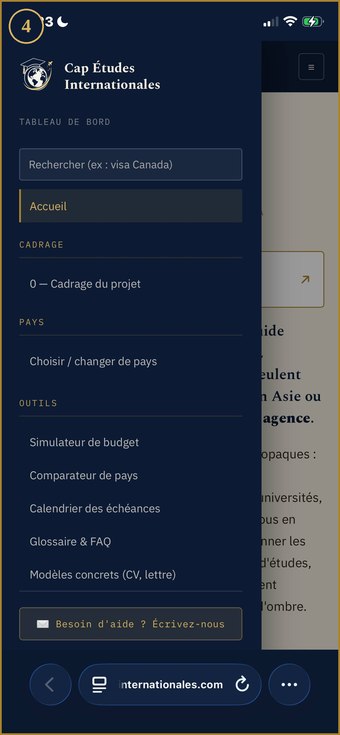 Outils pratiques et contact d'aide